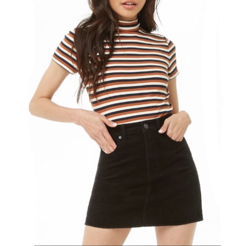 NWT F21 Corduroy Mini Skirt Size 28